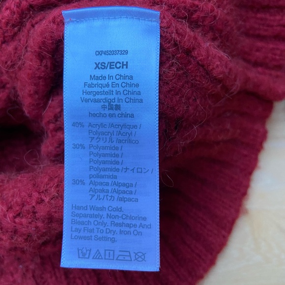 Madewell Chunky Cable Knit Sweater | Women's Sz XS - Picture 6 of 7